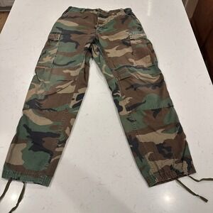 Vintage US Military M81 Woodland Camo BDU Cargo Pants 32x31 Army Combat Ripstop